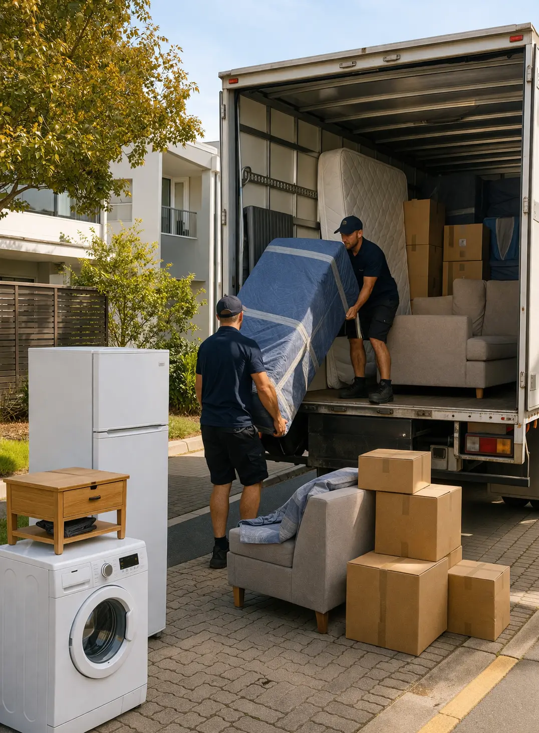 Perth backloading service for a small interstate household move
