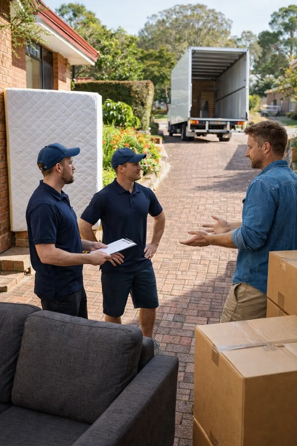 Perth customer reviewing an interstate moving quote for hidden costs and service inclusions